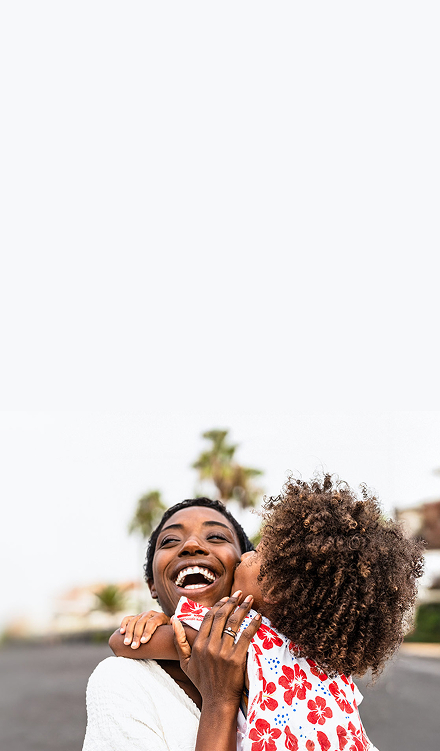 a women with here child