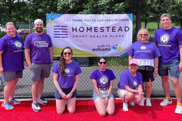 Homestead employees outside